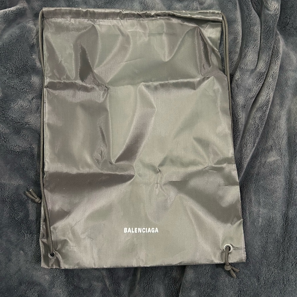 Balenciaga Gray Drawstring Dust Bag